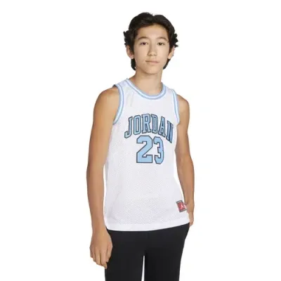 Jordan Boys   23 Jersey In White/blue