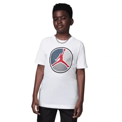 Jordan Boys   Air  Hbr Ring Short Sleeve T-shirt In White/grey