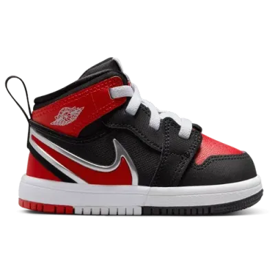 Jordan Boys   Aj 1 Easyon Mid In Black/red/white