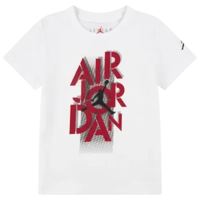 Jordan Boys   Aj4 Grid Lock Short Sleeve T-shirt In White/red