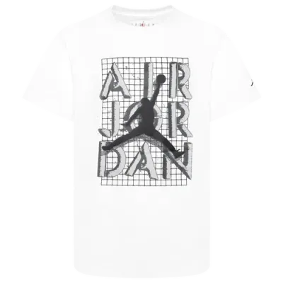 Jordan Boys   Jumpman Stack T-shirt In White/black