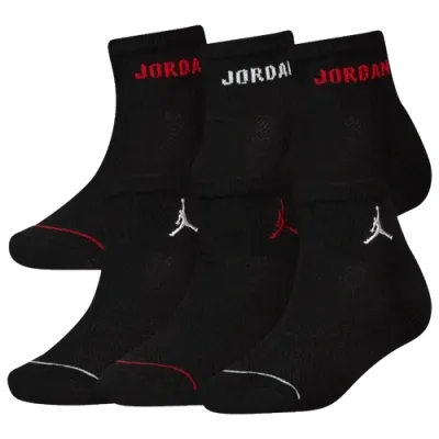 Jordan Boys   Legend Ankle 6-pack Socks In Black/black