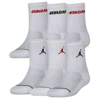 Jordan Kids' Boys   Legend Crew 6-pack Socks In White/white