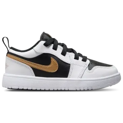 Jordan Boys Preschool   Aj 1 Low In Gold/white/black