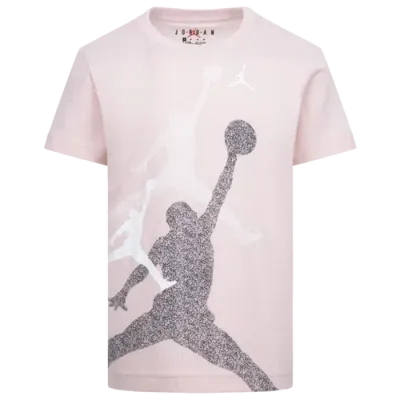 Jordan Boys Preschool   Gradient Stacked Jumpman Short Sleeve T-shirt In Pink/white