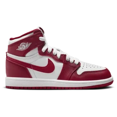 Jordan Boys Preschool   Retro 1 High Og Rmst In White/team Red