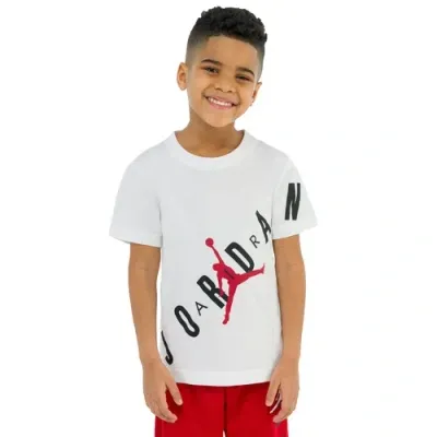 Jordan Boys Preschool   Stretch Out T-shirt In Black/white