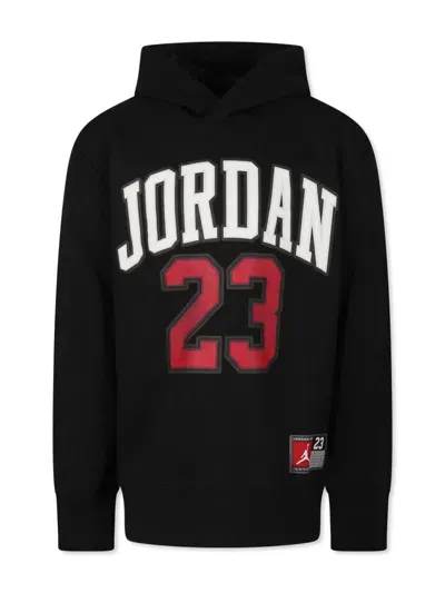 Jordan Kids' Fleece Hoodie In Black