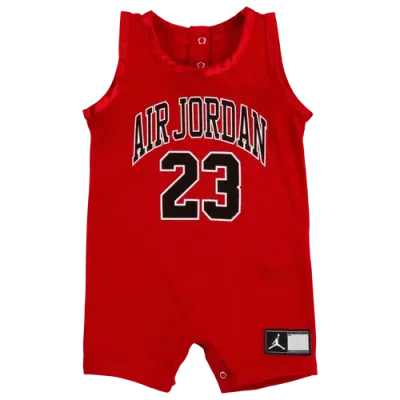 Jordan Girls Infant   23 Jersey Romper In Red/red