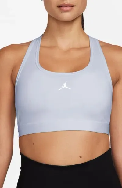 Jordan Jumpman Dri-fit Padded Sports Bra In Grey