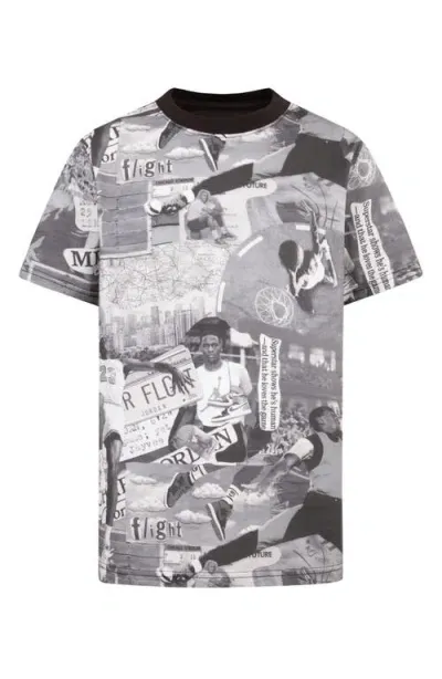 Jordan Kids' Mens  Brooklyn Collage Aop S/s T-shirt In Black/grey