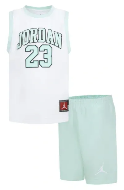 Jordan Kids' Jersey & Shorts Set In Mint Foam