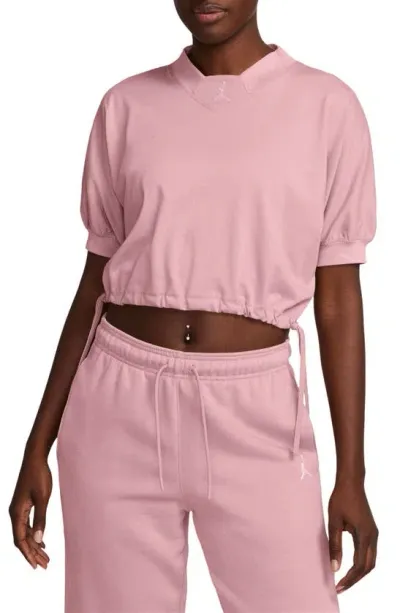 Jordan Women's  Knit Cropped Top In Pink