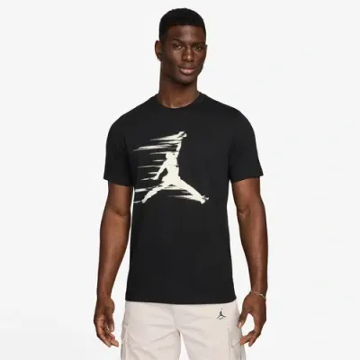 Jordan Mens  Mvp Jm Short Sleeve Crew In Black/tan