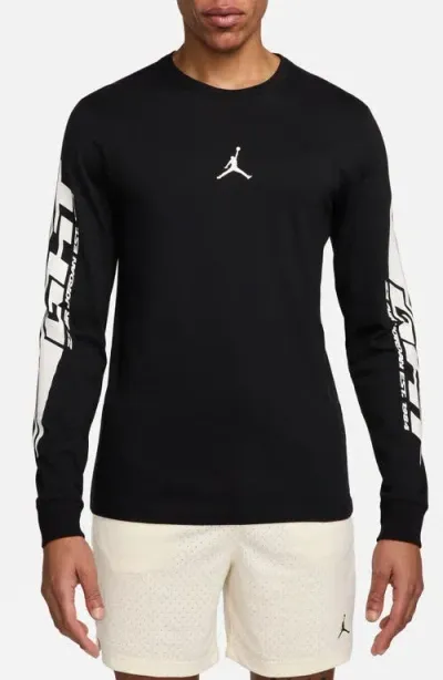 Jordan Mvp Racing Long Sleeve Graphic T-shirt In Black