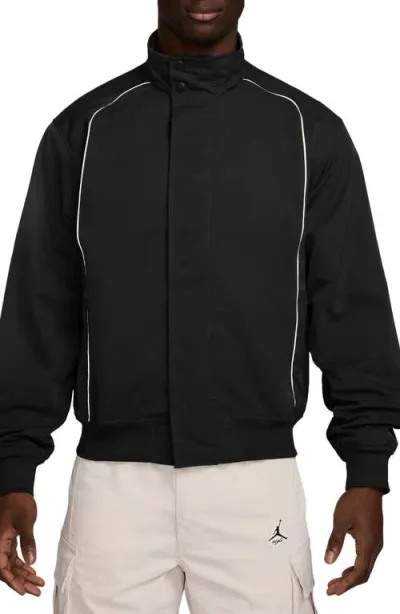 Jordan Mvp Water Repellent Jacket In Black/sail