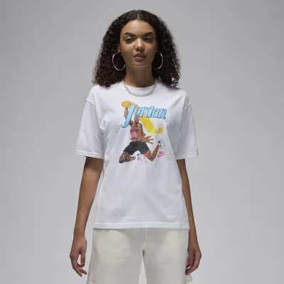 Jordan Women's  Graphic Girlfriend T-shirt In White