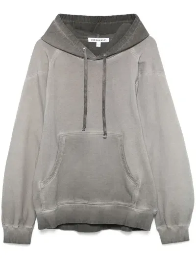 Jordanluca Bulldog Hoodie In Grey