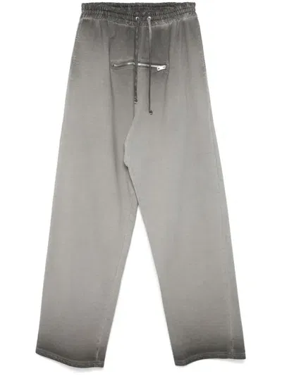 Jordanluca Drop-crotch Track Trousers In Grey