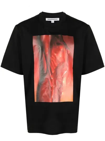 Jordanluca The Body Cotton T-shirt In Black