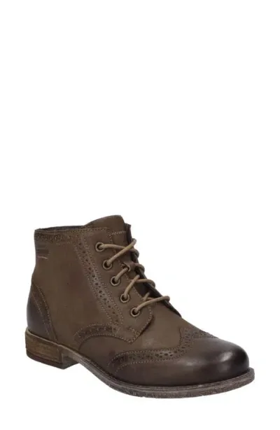 Josef Seibel Sienna 75 Brogue Bootie In Camel