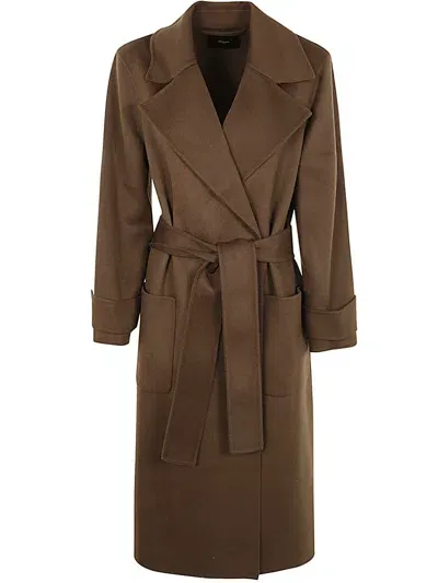 Joseph Arline Coat Dbl Face Cashmere Clothing In Brown