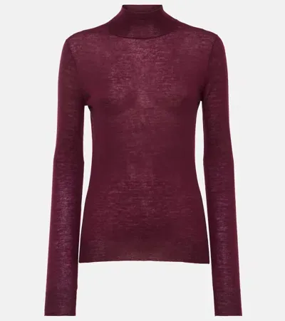 Joseph Cashair Cashmere Sweater In Merlot