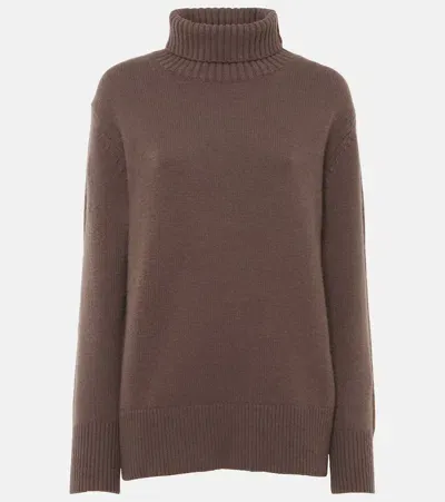 Joseph Cashmere Turtleneck Sweater In Brown