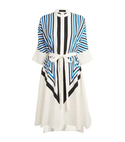 Joseph Dania Striped Shirtdress In White