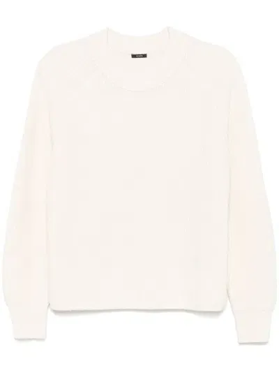 Joseph Fisherman's Knit Sweater In White