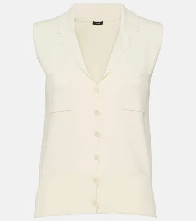 Joseph Knitted Vest In White