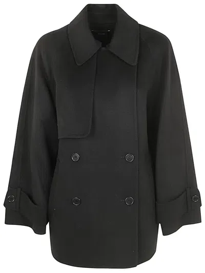 Joseph Marne Coat Dbl Face Cashmere Clothing In Black