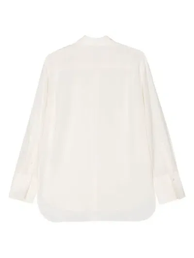 Joseph New Crepe De Chine Joe Blouse Ivory In White