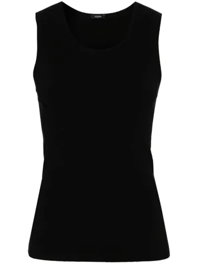 Joseph Stretch Tank In Silk In Black