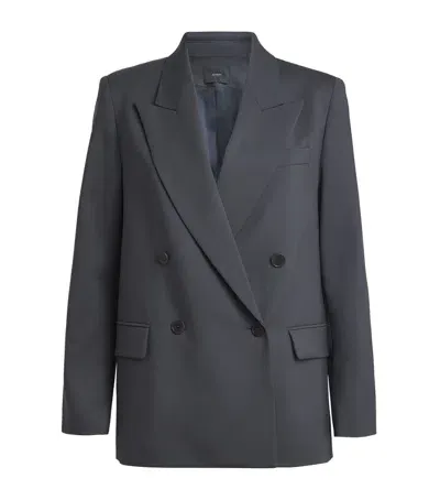 Joseph Stretch-wool Jaded Blazer In Grey