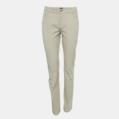 Pre-owned Joseph Tan Gabardine Skinny Trousers L