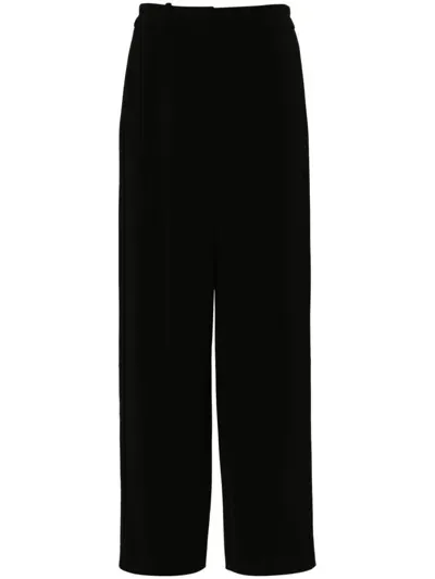 Joseph High-waisted Silk Palazzo Pants In Black