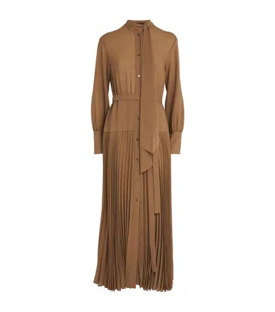 Joseph Winter Voile Lisa Maxi Dress In Brown