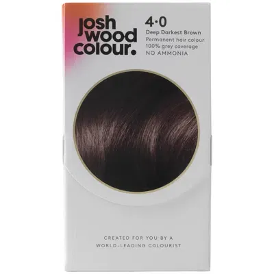 Josh Wood Colour 4 Deep Dark Brown Colour Kit In White