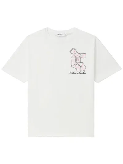 Joshua Sanders Bow T-shirt In White