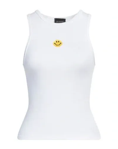 Joshua Sanders Tanktop Mit Smiley In White