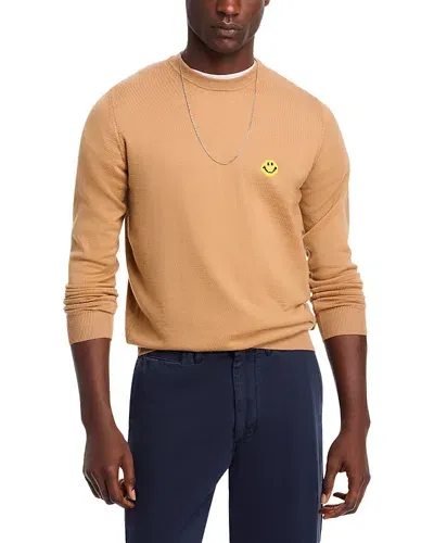 Joshua Sanders Pixel Crewneck Sweater In Camel