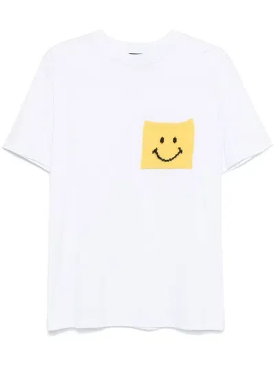 Joshua Sanders Smiley Face-motif T-shirt In White