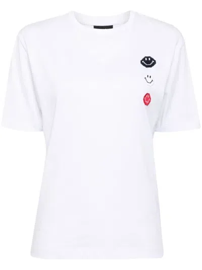 Joshua Sanders Smiley-motif T-shirt In White