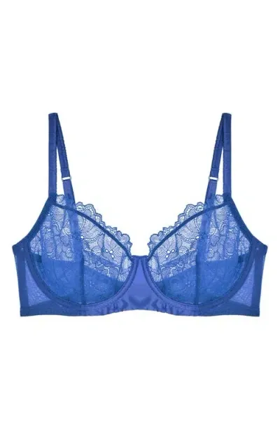 Journelle Lexi Underwire Unlined Demi Bra In Lapis