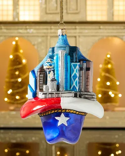 Joy To The World Collectibles Neiman Marcus Dallas Skyline 3d Christmas Ornament In Multi