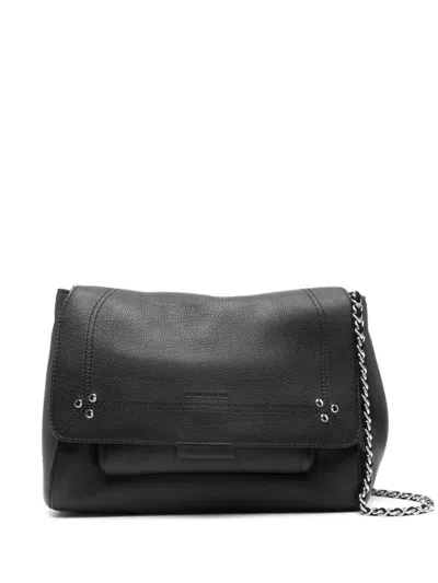 Jérôme Dreyfuss Jerome Dreyfuss Medium Lulu Crossbody Bag In Noir Silver