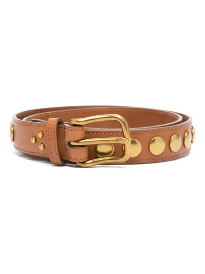 Jérôme Dreyfuss Studded Belt In Chêne