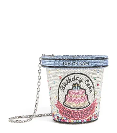 Judith Leiber Birthday Cake Ice Cream Pint Clutch Bag In Multi