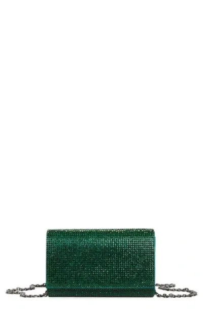 Judith Leiber Couture Fizzy Beaded Clutch In Ebonized Emerald Green